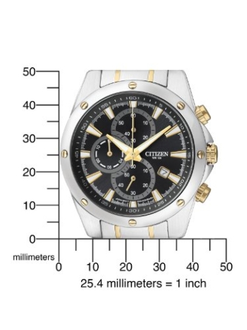 Citizen Herren Chronograph Quarz Uhr mit Edelstahl Armband AN3534-51E - 2