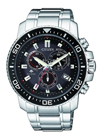 Citizen Herren Chronograph Quarz Uhr mit Edelstahl Armband AS4080-51E - 1