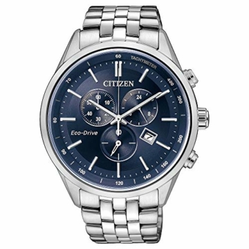 Citizen Herren Chronograph Quarz Uhr mit Edelstahl Armband AT2141-52L - 3