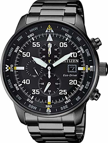 Citizen Herren Chronograph Quarz Uhr mit Edelstahl Armband CA0695-84E - 1