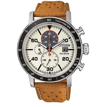 Citizen Herren Chronograph Quarz Uhr mit Leder Armband CA0641-16X - 1