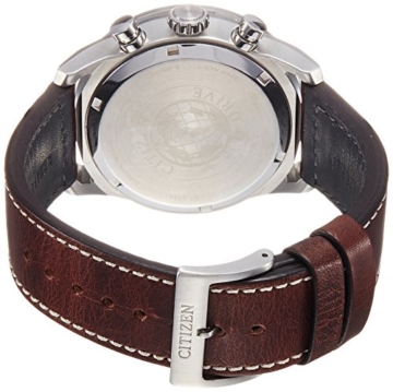 Citizen Herren Chronograph Quarz Uhr mit Leder Armband CA4210-16E - 2