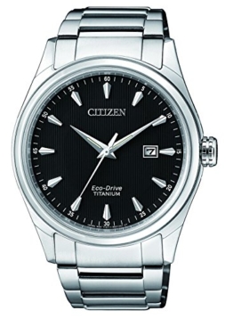 Citizen Herren Datum klassisch Solar Uhr mit Titan Armband BM7360-82E - 1
