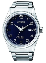 Citizen Herren Datum klassisch Solar Uhr mit Titan Armband BM7360-82M - 1