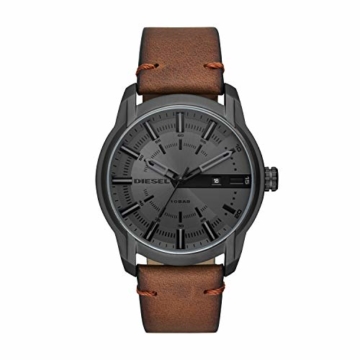 Diesel Herren Analog Quarz Uhr mit Leder Armband DZ1869 - 1