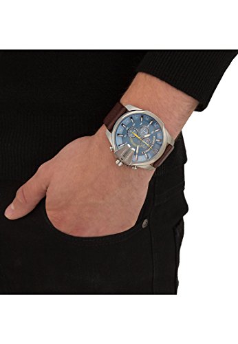 Diesel Herren-Armbanduhr Analog Quarz One Size, blau, braun - 2
