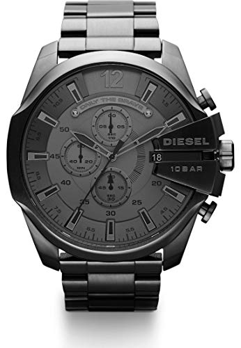 Diesel Herren-Armbanduhr Analog Quarz One Size, grau, grau - 1