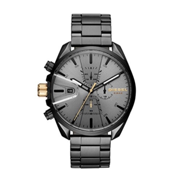 Diesel Herren Chronograph Quarz Uhr mit Edelstahl Armband DZ4474 - 1