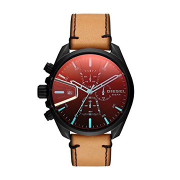 Diesel Herren Chronograph Quarz Uhr mit Leder Armband DZ4471 - 1
