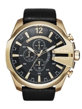 Diesel HERREN UHR DZ4344 ARMBANDUHR EDELSTAHL MEGA CHIEF GOLD SCHWARZ MEN - 1