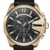 Diesel HERREN UHR DZ4344 ARMBANDUHR EDELSTAHL MEGA CHIEF GOLD SCHWARZ MEN - 1