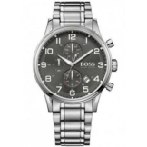 Hugo Boss Herren-Armbanduhr 44mm Armband Edelstahl + Gehäuse Batterie 1513181 - 1