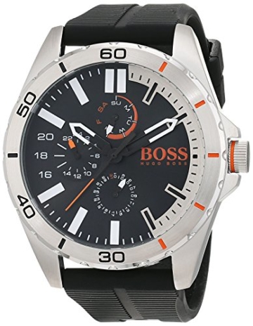 Hugo Boss Orange Herren Armbanduhr, Quarz, mehrere Zähler auf dem Zifferblatt, Silikonarmband - 1513290 - 1