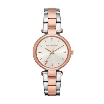 Karl Lagerfeld Damen Analog Quarz Smart Watch Armbanduhr mit Edelstahl Armband KL5008 - 1