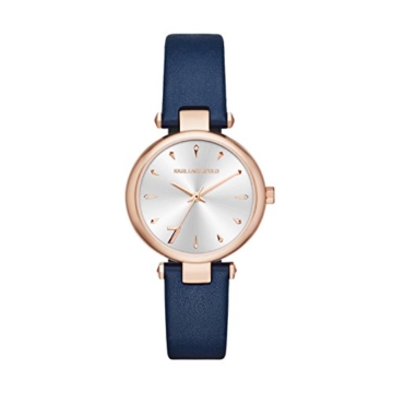 Karl Lagerfeld Damen Analog Quarz Uhr mit Leder Armband KL5007 - 1