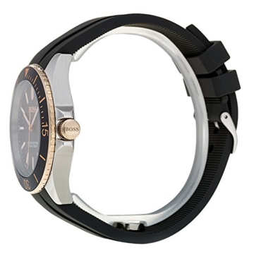 Hugo BOSS Unisex Analog Quarz Uhr mit Silikon Armband 1513558 - 3