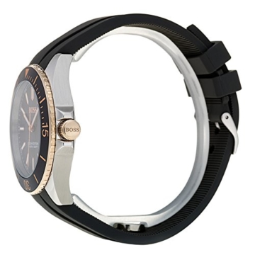 Hugo BOSS Unisex Analog Quarz Uhr mit Silikon Armband 1513558 - 3