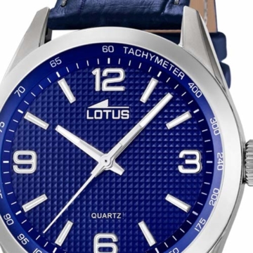 LOTUS Herren Uhr Elegant 18149/4 Leder Armbanduhr Minimalist blau UL18149/4 - 2