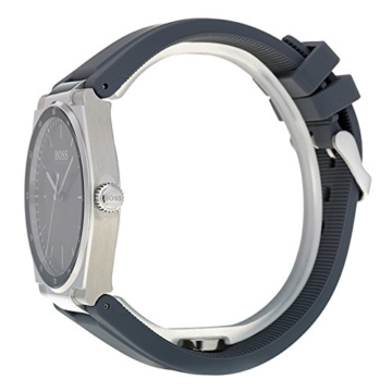 Hugo BOSS Unisex Analog Quarz Uhr mit Silikon Armband 1513564 - 3