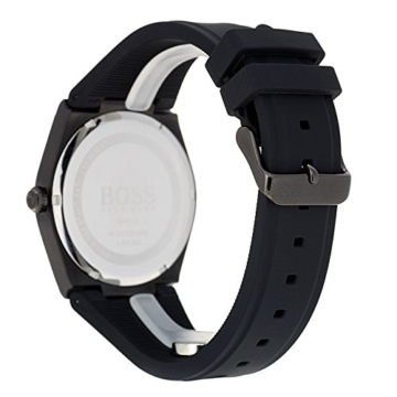 Hugo BOSS Unisex Analog Quarz Uhr mit Silikon Armband 1513565 - 5