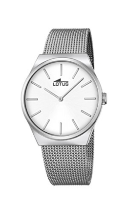 Lotus Unisex Analog Quarz Uhr mit Edelstahl Armband 18285/1 - 1