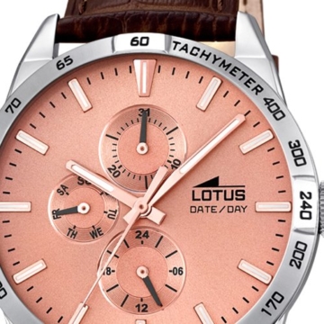 Lotus Herren Analog Quarz Uhr mit Leder Armband 18219/2 - 2