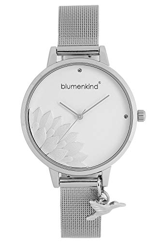 Blumenkind Damen-Armbanduhr Pennsylvania mit Mesh-Armband Silber 13121989SWHSS - 1