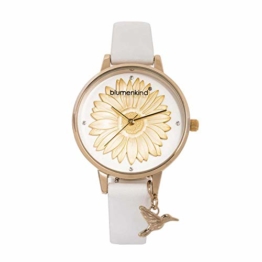 Blumenkind Damenarmbanduhr Gold/Weiß 04091981GWHPWH - 1