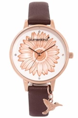 Blumenkind Damenarmbanduhr Roségold/Kakaobraun 04091981RWHPBR - 1