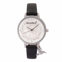 Blumenkind Damenarmbanduhr Silber/Schwarz 04091981SWHPBK - 1