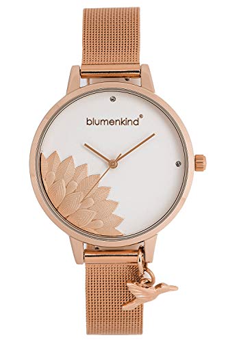 Blumenkind Damenuhr Pennsylvania mit Milanaise-Armband 13121989RWHSSRO - 1