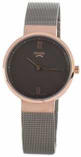 Boccia Damen Analog Quarz Uhr mit Edelstahl Armband 3283-03 - 1