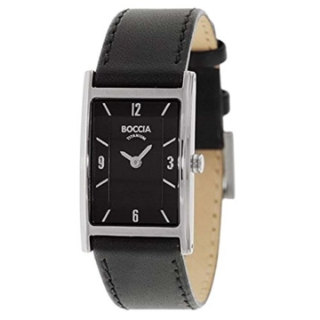 Boccia Damen Analog Quarz Uhr mit Leder Armband 3212-05 - 1