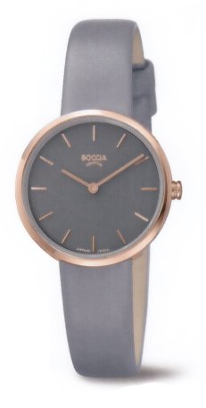 Boccia Damen Analog Quarz Uhr mit Leder Armband 3279-03 - 1