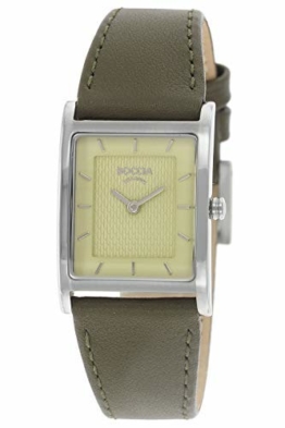 Boccia Damen Analog Quarz Uhr mit Leder Armband 3294-02 - 1