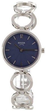 Boccia Damen Analog Quarz Uhr mit Titan Armband 3271-01 - 1