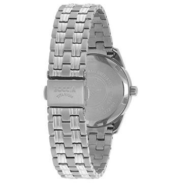 Boccia Damen Analog Quarz Uhr mit Titan Armband 3272-03 - 2