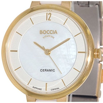 Boccia Damen-Armbanduhr XS Analog Quarz Keramik 3236-02 - 2