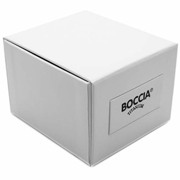 Boccia Herren Analog Quarz Uhr mit Titan Armband 3616-01 - 2