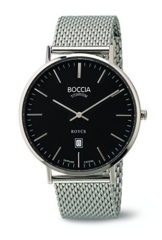 Boccia Herren-Armbanduhr Analog Quarz Edelstahl 3589-07 - 1