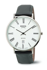 Boccia Herren-Armbanduhr Analog Quarz Leder 3589-03 - 1