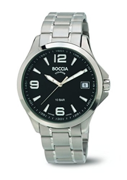 Boccia Herren-Armbanduhr Analog Quarz Titan 3591-02 - 1