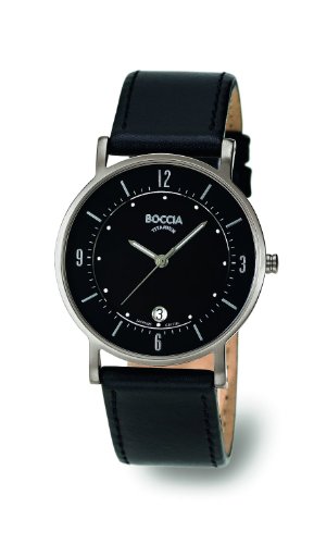 Boccia Herren-Armbanduhr Mit Lederarmband Trend 3533-01 - 1
