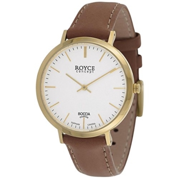 Boccia Herren Digital Quarz Uhr mit Leder Armband 3590-12 - 1