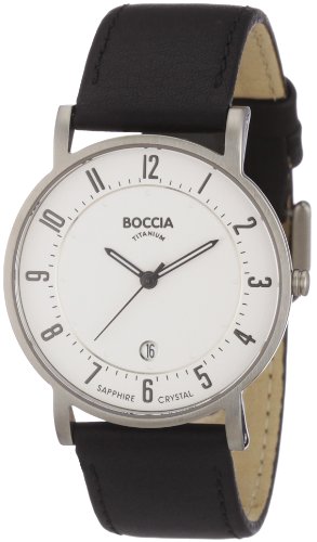 Boccia Herrenuhr Analog Quarz mit Lederarmband – 3533-03 - 1