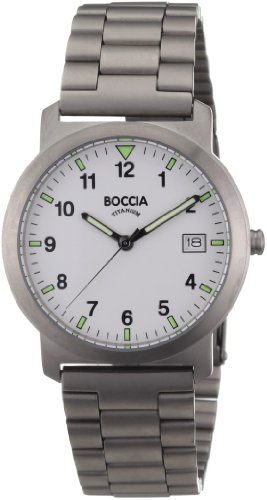 Boccia Herrenuhr Analog Quarz mit Titanarmband 3630-01 - 1