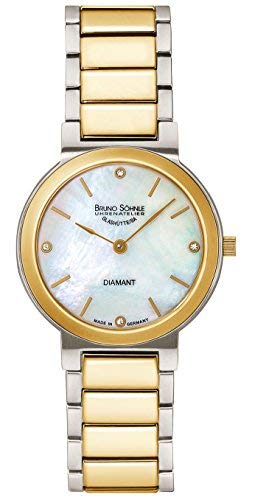 Bruno Söhnle Damen Analog Quarz Uhr mit Edelstahl Armband 17-23108-992 - 1