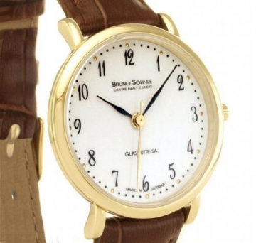 Bruno Söhnle Damen Analog Quarz Uhr mit Leder Armband 17-33045-921 - 2