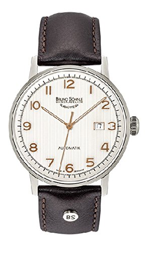 Bruno Söhnle Herren Analog Automatik Uhr mit Leder Armband 17-12173-225 - 1