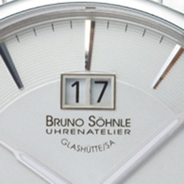 Bruno Söhnle Herren Analog Quarz Uhr mit Edelstahl Armband 17-13055-242 - 3